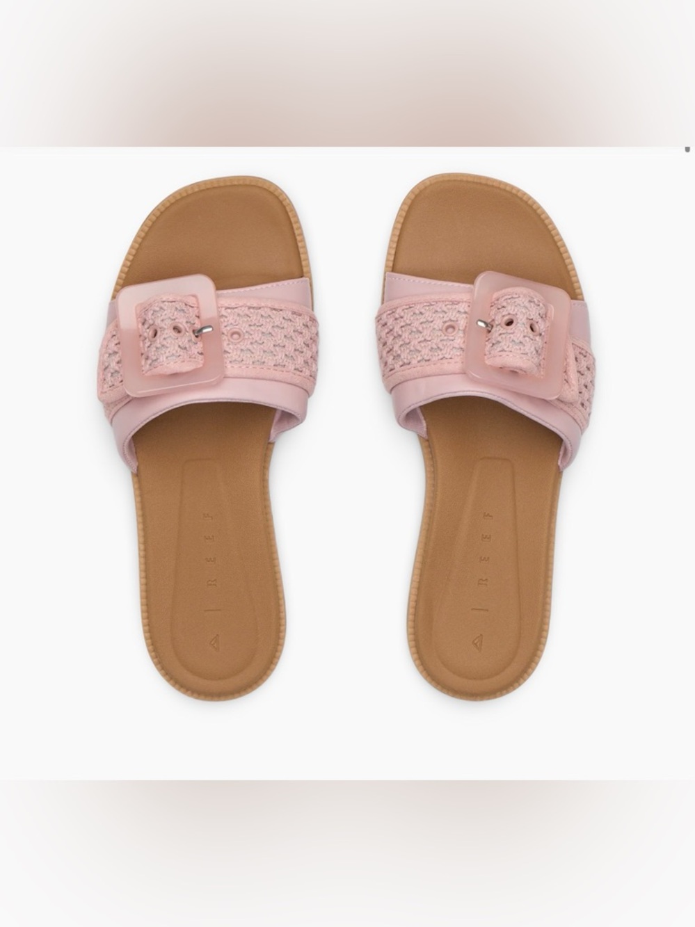 Reef Sunny Emma Woven Sandals, Pale Mauve Textile, NWT, Women’s Size 9